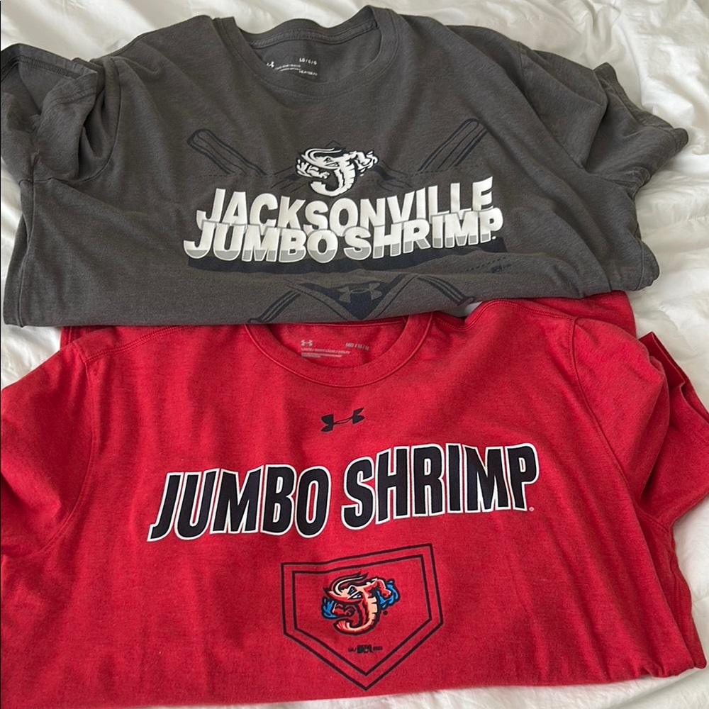 Under armour men’s jumbo shrimp T-shirts a lot of two
